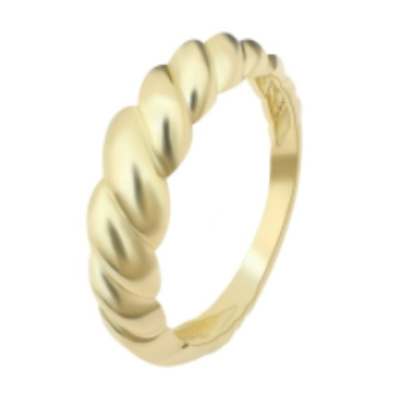 9K Solid Gold Croissant Ring - NEW/NEVER WORN - Picture 5 of 5